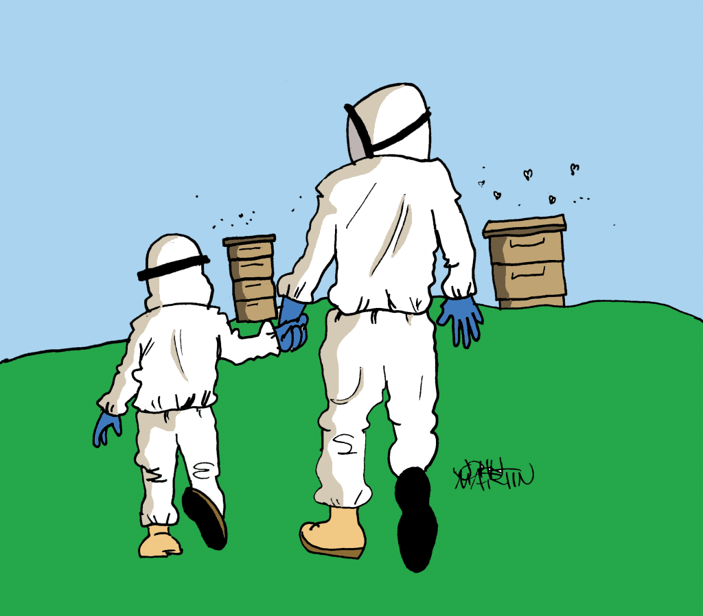 A Boy and the Beekeeping Bug