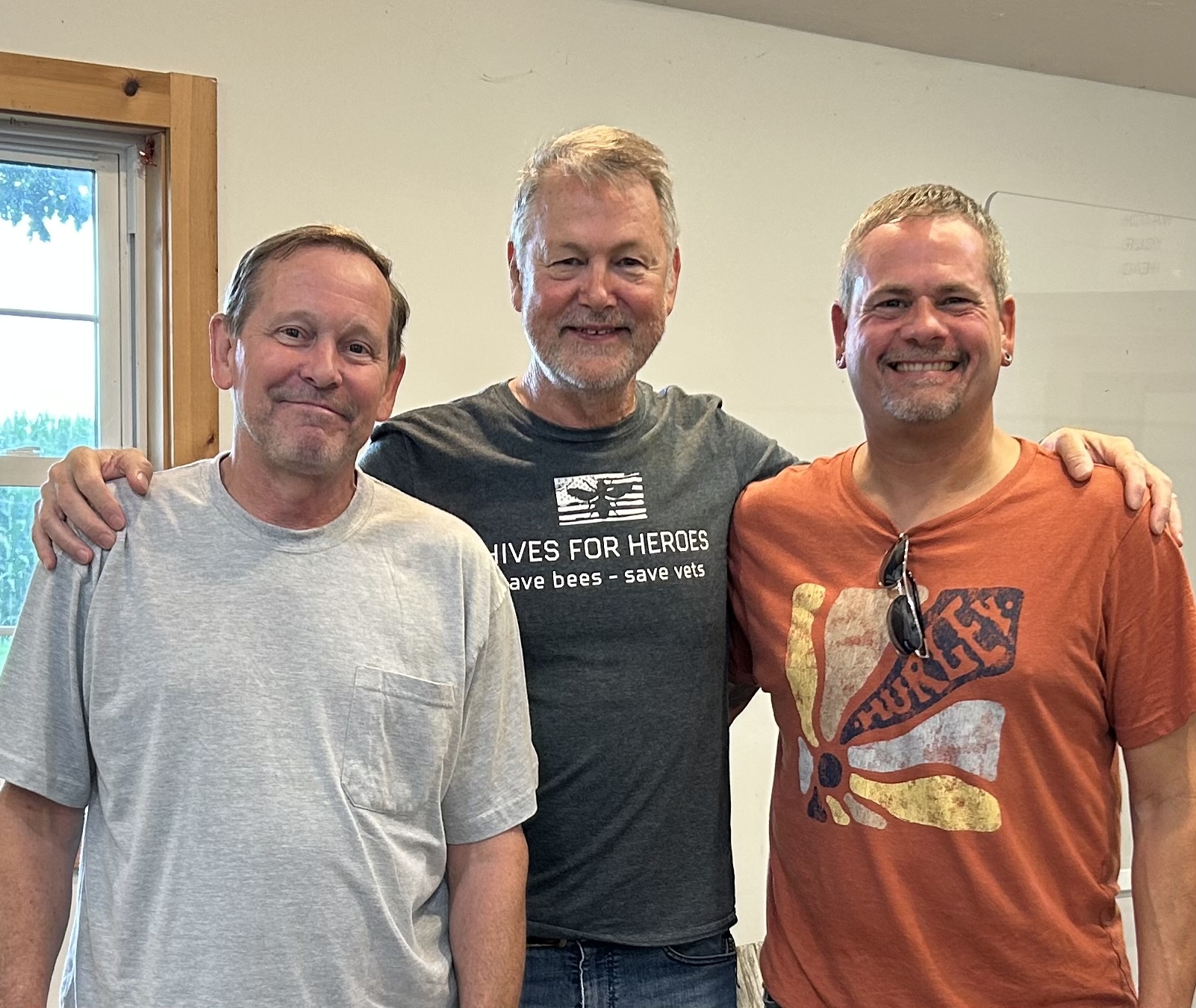 Photo of Patrick (videographer), David and Ryan